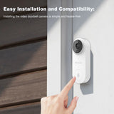 Closeli Wireless Waterproof Doorbell BR100PB2 2MP Video Intercom Door Bell with Camera Alarm Smart
