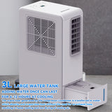 Portable Air Conditioner Mobile Air Cooler Dehumidifier w/4H Timer Remote