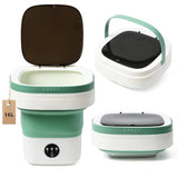 Mini Portable Foldable Washer - 16L Portable Washing Machine Spin dryer Small Folding Washing Machine