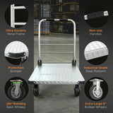 Collapsible Heavy-Duty Push Cart Dolly for Moving Large Loads