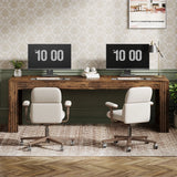 Tribesigns 79-Inch Extra Long Desk, Two Person Double Desk for Home Office