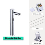 Gold Automatic Infrared Sensor Faucet Deck Mount Smart Touch Hand Free Inductive Water Tap Bathroom Sink Basin Faucets Water Tap