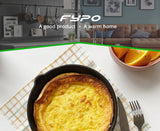 3pcs Cast Iron Skillet 14/16/20cm – Oven Safe Frying Pan for Omelette & Pancake