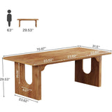 Modern Executive Desk, 70.9" Large Office Computer Desk