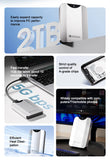 Kodak P230 Portable External Hard Drive 5Gbps 1T USB3.0 Lightweight 2.5-inch PHDD for PC Tablets PS5 XBOX Laptop Desktop