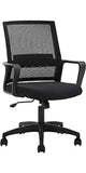 PayLessHere Black Mesh Office Chair Adjustable Lumbar Support Armrest