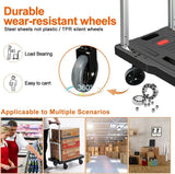 Folding Hand Truck Platform Truck 330 Lbs Heavy Duty Dolly Cart with Wheels