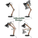 Modern LED Desk Lamp w/ Upgraded Wireless Charger USB C Charging Port
