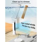 3-IN-1 Evaporative Air Cooler, Cooling Fans that Blow Cold Air with 12H Timer