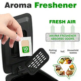 Slim Stainless Steel Step Pedal Trash Can With Odor Control Filter For Bathroom