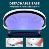 UV LED Nail Lamp UV Light for Gel Polish with 4 Timer Settings Nail Dryer with