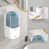 Automatic Soap Dispenser Wall Mount, 33.8oz/1000ml Dish Soap Dispenser for Bathroom, Touchless Electric