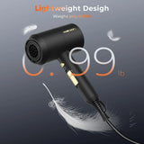 Portable Ionic Hair Dryer with Diffuser for All Hair Types - Low Noise