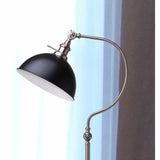 56''H SATIN NICKLE GOOD NECK FLOOR LAMP