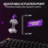 Custom Mechanical Keyboard with Hall Effect Switch, Double-Rail Magnetic Switch