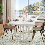 Tribesigns Dining Table for 4-6 People, 63-Inch Large Dinner Table