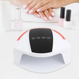 96W ABS Rechargeable Nail Lamp,White Red Black Automatic Sensor UV LED Nail Dryer