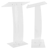 43.31 Inch Acrylic Clear Conference Presentation Pulpit Presentation Podiums for Classroom Weddings