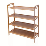 4-Tier Bamboo Shoe Rack |Durable, Stylish for Hallway |Lightweight & Sturdy