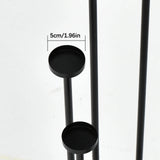 Set of 4 Floor Candle Holders,9 Arm Candle Holder for Fireplace Decoration