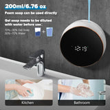 Touchless Automatic Soap Dispenser with Clock: Wall Mount Rechargeable