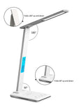 Folding Reading Desk Lamp USB Plug-In Desk Lamp 15W Wireless With Time