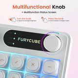Wireless Bluetooth Mechanical Silent Keyboard Foundation Liquid Design Triple Mode Connection