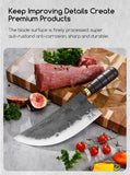 SHANGDAO 7.9" Cleaver Knife, Hand Forged Meat Cleaver Heavy Duty Chopper