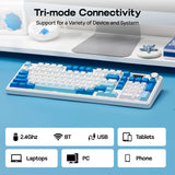 EPOMAKER × AULA F99 MAX 96% ANSI US Layout Hot-swap Tri-mode Wireless Mechanical Gaming Keyboard with 8000mAh Battery