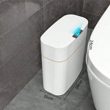 Slim Motion Sensor Automatic Trash Can Touchless Garbage Bin For Bathroom