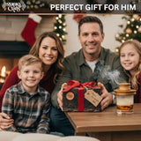 Acacia Whiskey Smoker Kit with Smoking Gun and Wood Chips Apple and Cherry