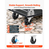 SucceBuy 700 lbs 2 Tier Foldable Heavy Push Cart Dolly Platform Hand Truck