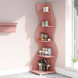 Tribesigns Corner Shelf, Modern 5-Tier Wall Corner Bookshelf, Stylish