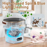 Portable 13L Mini Washing Machine with 3 Cleaning Modes for Baby Clothes Delicates in Khaki