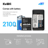KuWfi CAT4 4G Mobile Router 2.4GHz Wireless Wi-Fi Router Mini Portable 4G Modem WiFi Hotspot