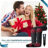 Air Compression Leg and Foot Massager with Heat Relief for Circulation