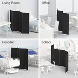 Room Divider, Folding Privacy Screens, 4 Panel Room Partitions