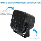 Herdio 4 Inch Portable Bluetooth Speaker Wired Waterproof 120W Sound Box Outdoor Boat Tractor