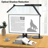 Adjustable LED Desk Lamp with Sphere Lighting, Auto Dimming for Home