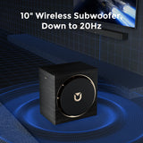ULTIMEA 980W 7.1.4 Soundbar w/Dolby Atmos&APP Control, 10" Wireless Subwoofer