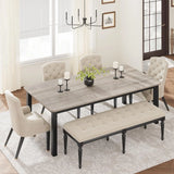78.7 Inch Long Kitchen Table for 6-8, Dining Room Table for Kitchen Living Room