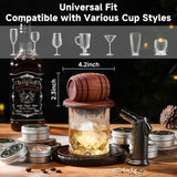 Whiskey Smoker Kit With Torch - 6 Flavors Wood Chips, 2 Glasses, 2 Ice Ball Molds