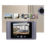 Mini Peephole Smart Wireless Door Viewer Camera PIR Motion Detection Smart Peephole Video Doorbell 2.8 Inch Doorbell