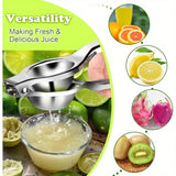 2-Pack Manual Citrus Juicer, Heavy Duty Lemon Orange Squeezer with Non-Slip Grip