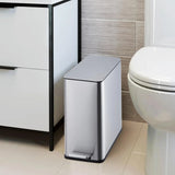 2.6 Gallon (10 L) Trash Can, Stainless Steel Kitchen Garbage Can, Recycling or Waste Bin,