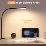 LED Desk Lamp with Clamp, 3000K Warm White, 11 Brightness Levels