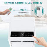 8000 BTU Portable Air Conditioner with Dehumidifier&Fan Sleep Mode & 24H
