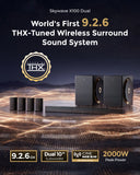 ULTIMEA 2000W 9.2.6 Soundbar with Dual 10" Subwoofers,GaN Amplifier