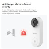 Closeli Wireless Waterproof Doorbell BR100PB2 2MP Video Intercom Door Bell with Camera Alarm Smart