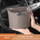 For Toyota Alphard 40 Series 2024 2025 Car Trash Can Seat Back Storage Box